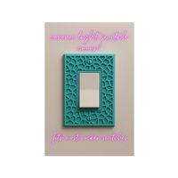 Voronoi Işık Anahtarı Kapağı 3D Baskı (Bu ürün Sadece Plastik parçadır - Almadan Önce Soru Sorabilirsiniz)