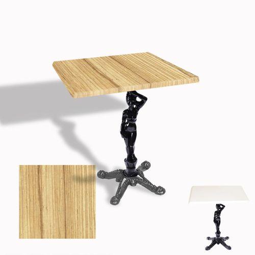 Dockers Çipa 1003 Döküm Ayak Kare Masa 70X70 cm - (Werzalit, Wermodin ve Allzalit Tabla) - Coco Bolo