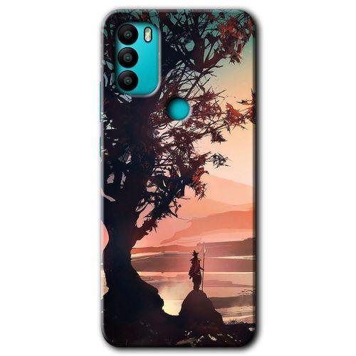 GM 21 Plus Kılıf HD Desen Baskılı Arka Kapak - Yalnız Savaşcı + Kırılmaz Cam