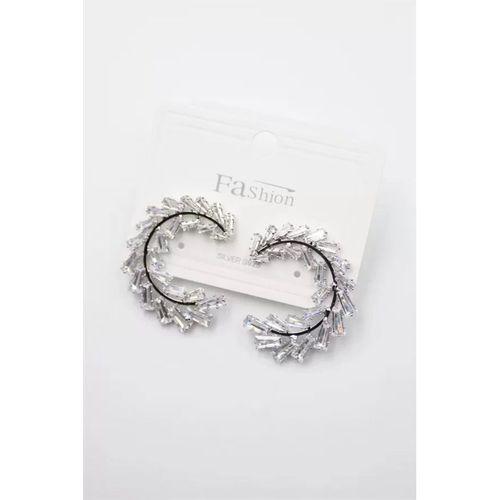 Zirkon Taşlı Küpe - Gümüş