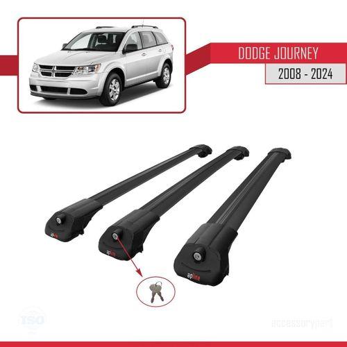 Dodge Journey 2008 ve Sonrası ile uyumlu ACE-1 Ara Atkı Tavan Barı SİYAH 3 ADET BAR