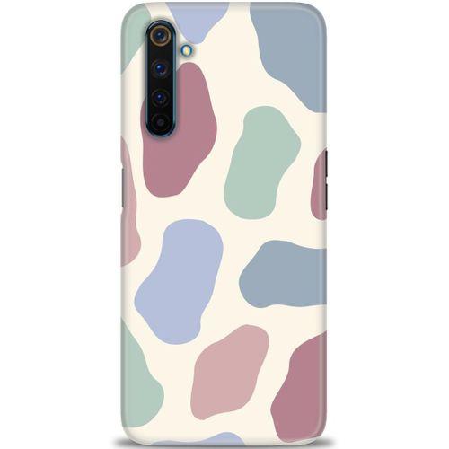 Realme 6 Pro Kılıf HD Baskılı Kılıf - Renkli Benek + Tam Ekran Koruyucu