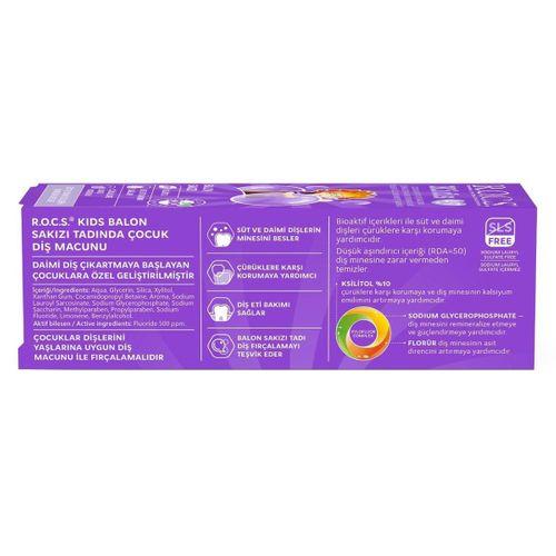 R.O.C.S.Kids Diş Macunu 35ml 4-7 Yaş Sakız