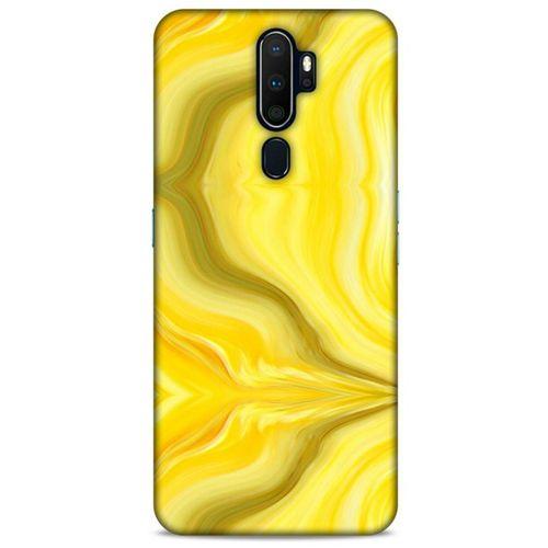 Mermer Desenli (11) Tema Tam Koruma Sarı Oppo A9 2020 Kılıf