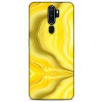 Mermer Desenli (11) Tema Tam Koruma Sarı Oppo A9 2020 Kılıf