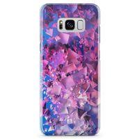 Samsung Galaxy S8 Kılıf Mat Pırlanta Arka Kapak Koruma Desenli Full Koruyucu