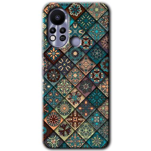 İnfinix Hot 11s Kılıf HD Desen Baskılı Arka Kapak - Mat Mandala