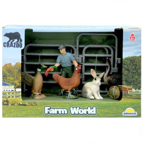 Eğitici Oyuncak Farm World Çiftlik Hayvanları Küçük Oyun Seti