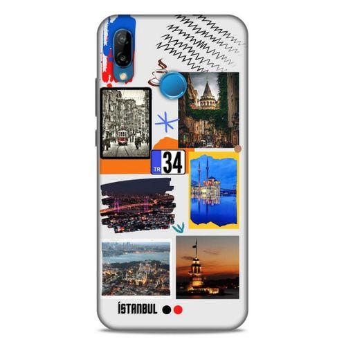 Lopard Huawei P20 Lite Uyumlu Kılıf Şehirli ※ (34) İstanbul Slim Armor Kılıf