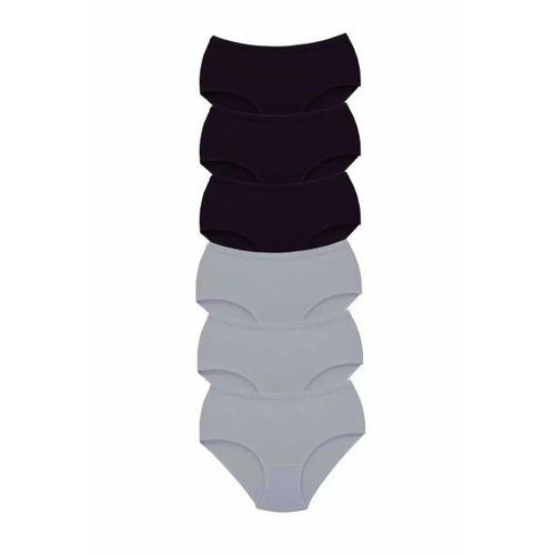 6 Adet Tutku Kadın Yüksek Bel Bato Kalın Lastik Külot S3