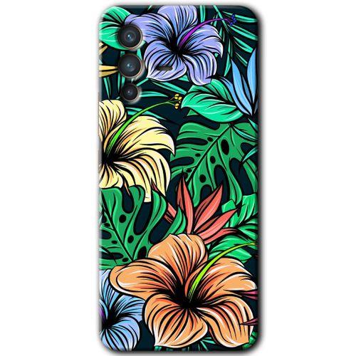 Vivo V23 5G Kılıf HD Desen Baskılı Arka Kapak - Hibiscus Flowers + Kırılmaz Cam