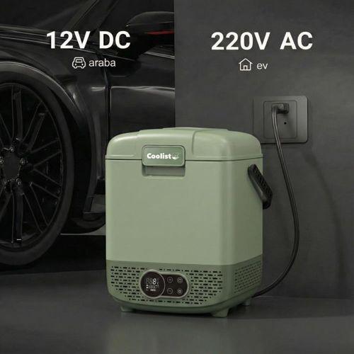 Coolist CLK12G 12/24Volt/ 220Volt 12 Litre Taşınabilir Kompresörlü Oto Buzdolabı