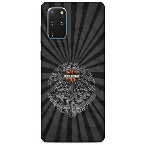 Samsung Galaxy S20 Plus Uyumlu Kılıf Motorsiklet (40) Fit Silikon Kılıf Harley