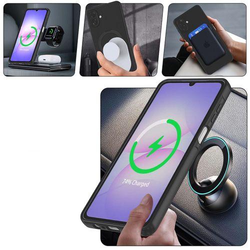 Galaxy A07 Kılıf M-safe Şarj Özellikli Standlı Zore Samara Kapak