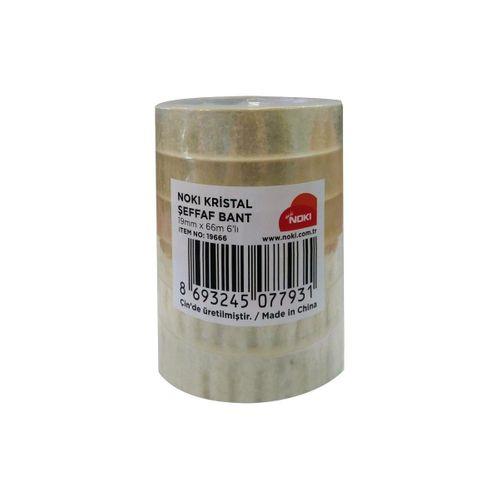 NOKİ ŞEFFAF BANT ( 12mm*66mt ) ( 6 Adet )