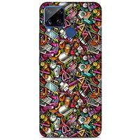 Graffitix (10) Desenli Silikon Kapak Oppo Realme C15 Kılıf