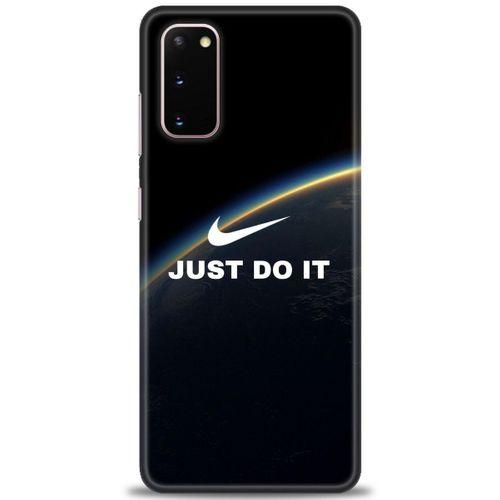 Samsung Galaxy S20 Kılıf HD Baskılı Kılıf - Nike Dünya + Tam Ekran Koruyucu