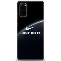 Samsung Galaxy S20 Kılıf HD Baskılı Kılıf - Nike Dünya + Tam Ekran Koruyucu