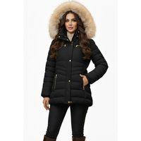 Kadın Spor Kapüşonlu İçi Peluş Mont M5306 BGL-ST04891