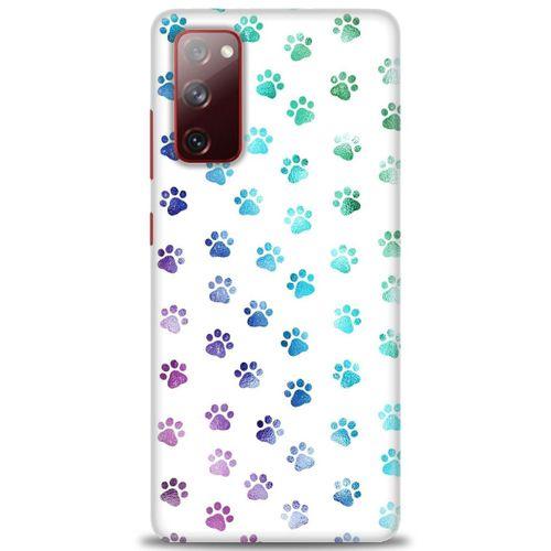 Samsung Galaxy S20 FE Kılıf HD Baskılı Kılıf - Minik Patiler + Tam Ekran Koruyucu
