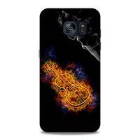 Lopard Samsung Galaxy S7 Edge Uyumlu Kılıf FireX (8) Baskılı Kılıf Keman