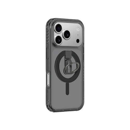 Apple iPhone 17 Pro Max Kılıf M-safe Şarj Özellikli Yüzük Standlı Amazingthing Titan Pro Serisi Kapak