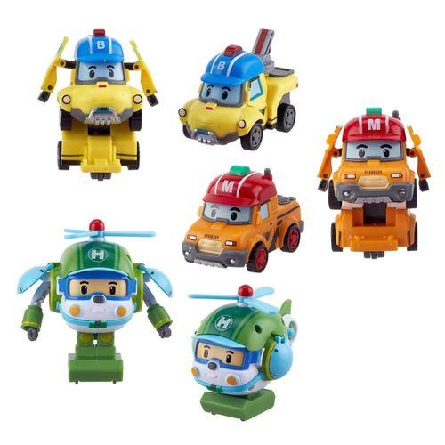 Robocar Poli Quick Transforming Mini Rescue Deluxe Araçlar 6'lı S