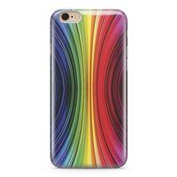 Apple iPhone 6 6s Kılıf Asimetrik Gökkuşağı Arka Kapak Koruma Desenli Full Koruyucu