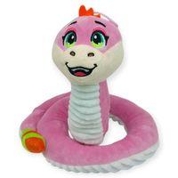 Peluş Sevimli Hayvanlar 35 cm - Pembe Çıngıraklı Yılan