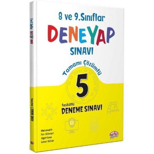 8. ve 9. Sınıf Tüm Dersler Deneyap 5 Deneme Editör Yayınları