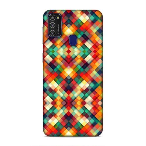 Samsung Galaxy M21 Kılıf Sari Kirmizi Yesil Boyut Arka Kapak Silikon Koruma Full Koruyucu