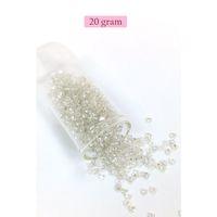 Dökme Cam Kum Boncuk (8/0) 3 mm - 20 Gram - Şeffaf Gümüş - BNC160