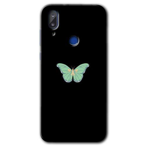 MRCİLETİSİM Vestel E5 Kılıf HD Desen Baskılı Arka Kapak+Temperli Cam - Butterfly Tree
