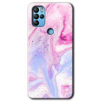 Omix X500 Kılıf HD Desen Baskılı Arka Kapak - Kabarmış Leke + Kırılmaz Cam