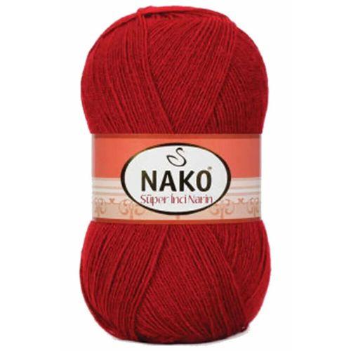 1 Adet Süper İnci El Örgü İpi 100 gr Koyu Kırmızı 1175