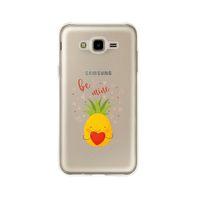 Samsung J7 Be Mine Desenli Premium Şeffaf Silikon Kılıf