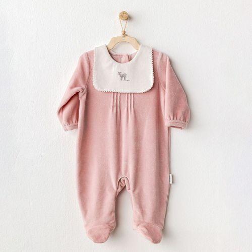 Andywawa Andywawa AC25055 Puppy Gazelle Kadife Bebe Tulum Pink