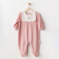 Andywawa Andywawa AC25055 Puppy Gazelle Kadife Bebe Tulum Pink
