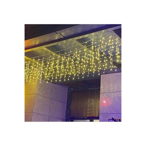 3 Metrelik Sarkıt Led Işık, 96 Ledli, Fişli Eklenebilir Model Sarkıt Perde Led Işığı