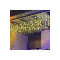 3 Metrelik Sarkıt Led Işık, 96 Ledli, Fişli Eklenebilir Model Sarkıt Perde Led Işığı