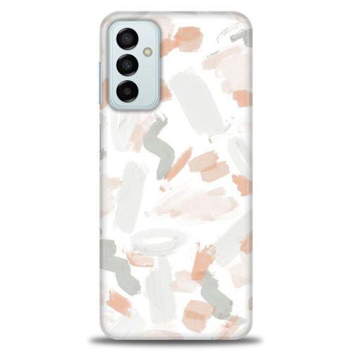 Samsung Galaxy M23 Kılıf HD Baskılı Kılıf - Fırça Darbeleri + Tam Ekran Koruyucu