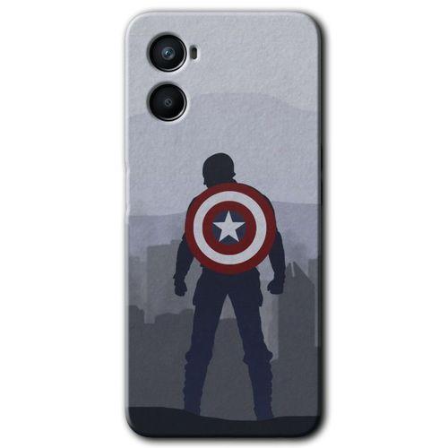 Oppo Reno 3 Kılıf HD Desen Baskılı Arka Kapak - Captain Avenger