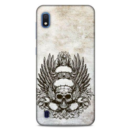 Lopard Samsung Galaxy A10 Uyumlu Kılıf Tattoo's (6) Silikon Kılıf Siyah Gri