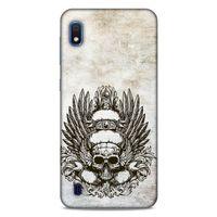 Lopard Samsung Galaxy A10 Uyumlu Kılıf Tattoo's (6) Silikon Kılıf Siyah Gri