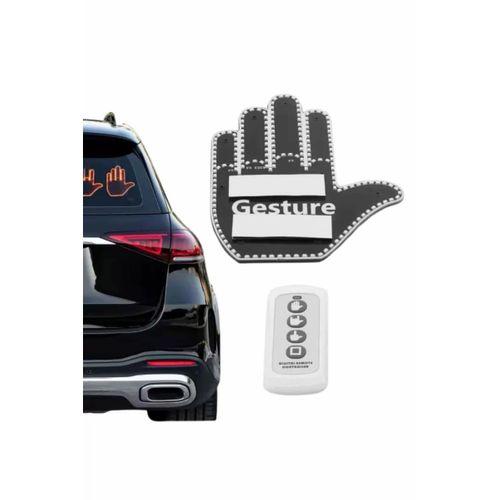 El Orta Parmak Led Kumandalı Araç İçi Reflektör Arka Cam El Simgesi