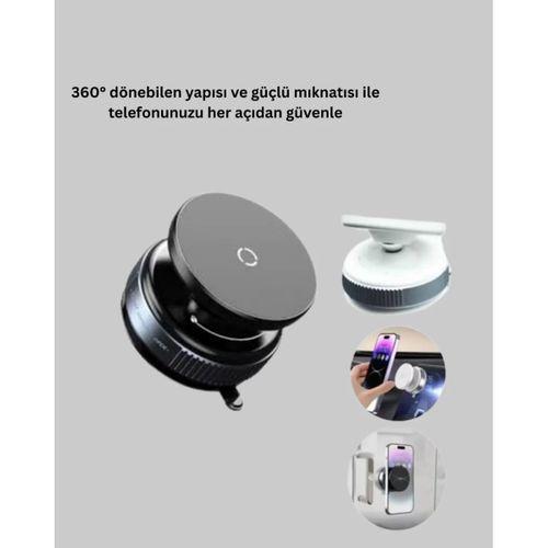 Evrensel Manyetik Araç Telefon Tutucu 360° Döner Başlık