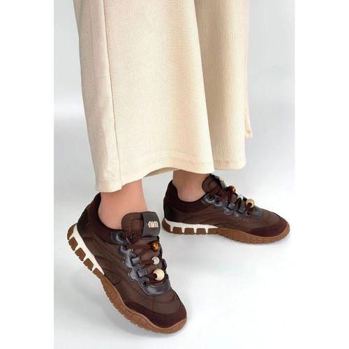 Tues Kahverengi Nubuk Bağcıklı Spor Ayakkabı