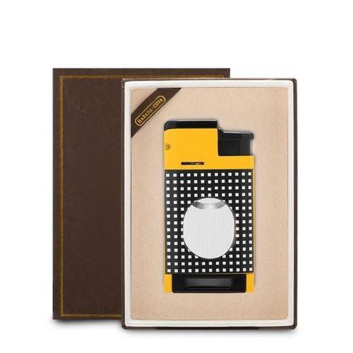 CM0650 3 Jet Torch Kesicili Puro Çakmağı Sarı