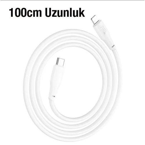 HOCO X93 Force 20W Type-C to iPhone Lightning-C Ultra Hızlı Şarj ve Data Kablosu 1M Beyaz