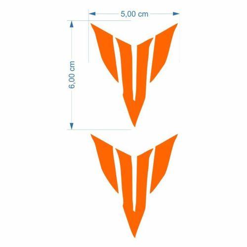 YAMAHA Yamaha Mt Logo 5 X 5 Cm Turuncu Sticker 2 Li